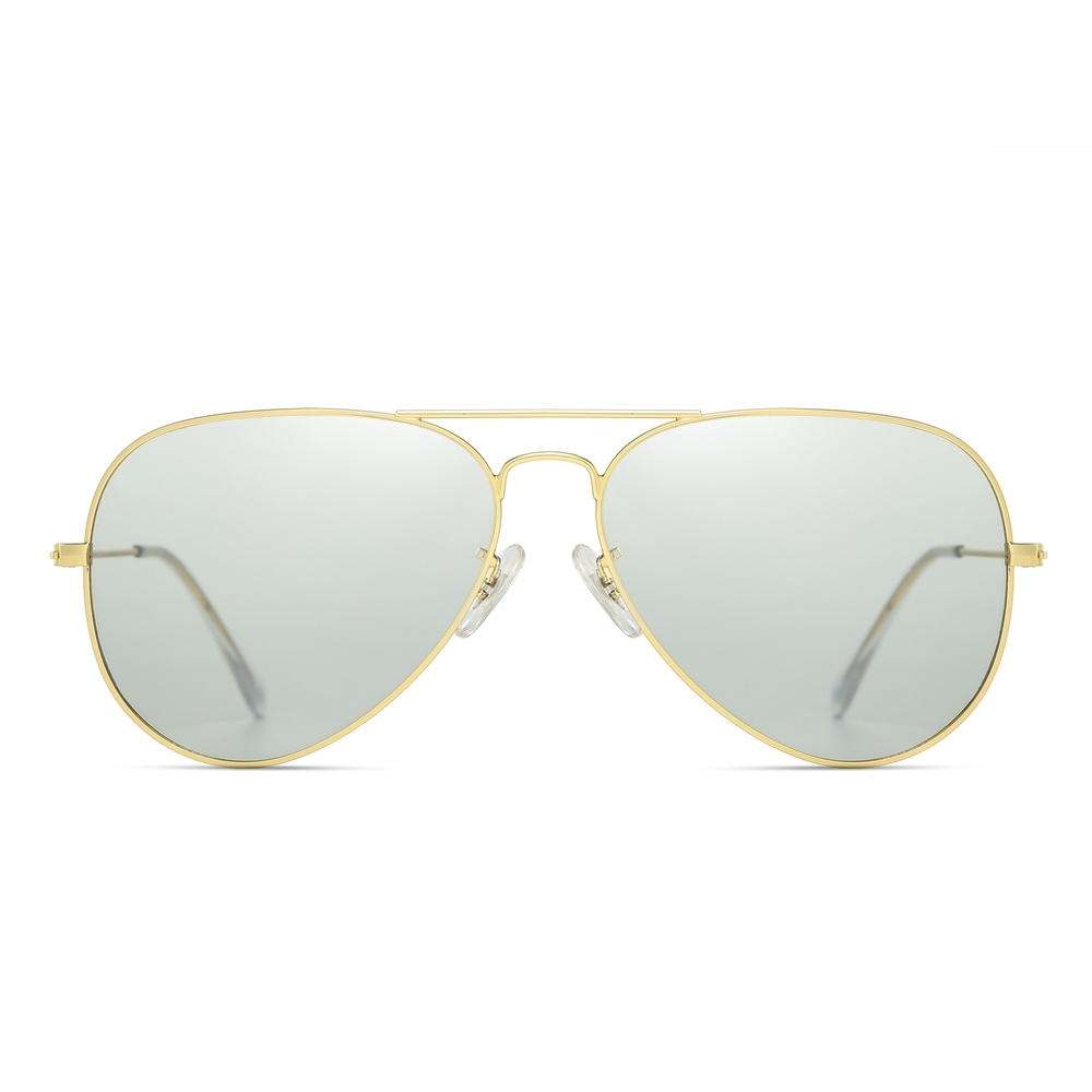 Wholesale Ladies Trendy Oceanic Color Aviator Polarized Sunglasses for Low Light Conditions Pilot Sunglass Men's Cloudy Day Shades 3025