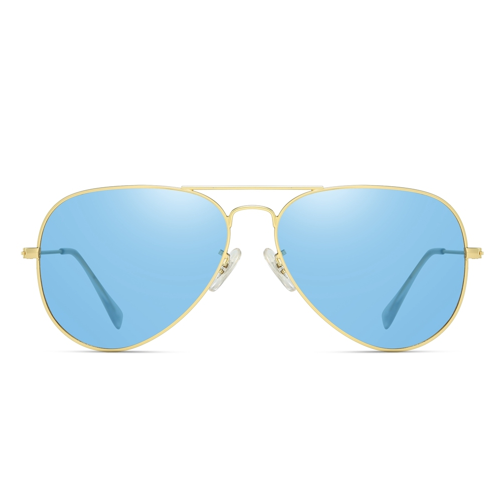 Wholesale Ladies Trendy Oceanic Color Aviator Polarized Sunglasses for Low Light Conditions Pilot Sunglass Men's Cloudy Day Shades 3025