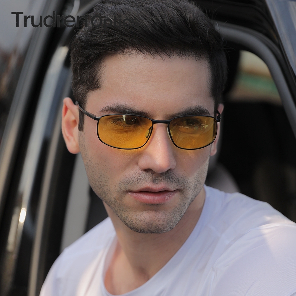 Men's Narrow Oval Sunglasses Private Label Eyewear Sporty Style Metal Frame with Spring Hinges UV Protection Polarised Driving Glasses