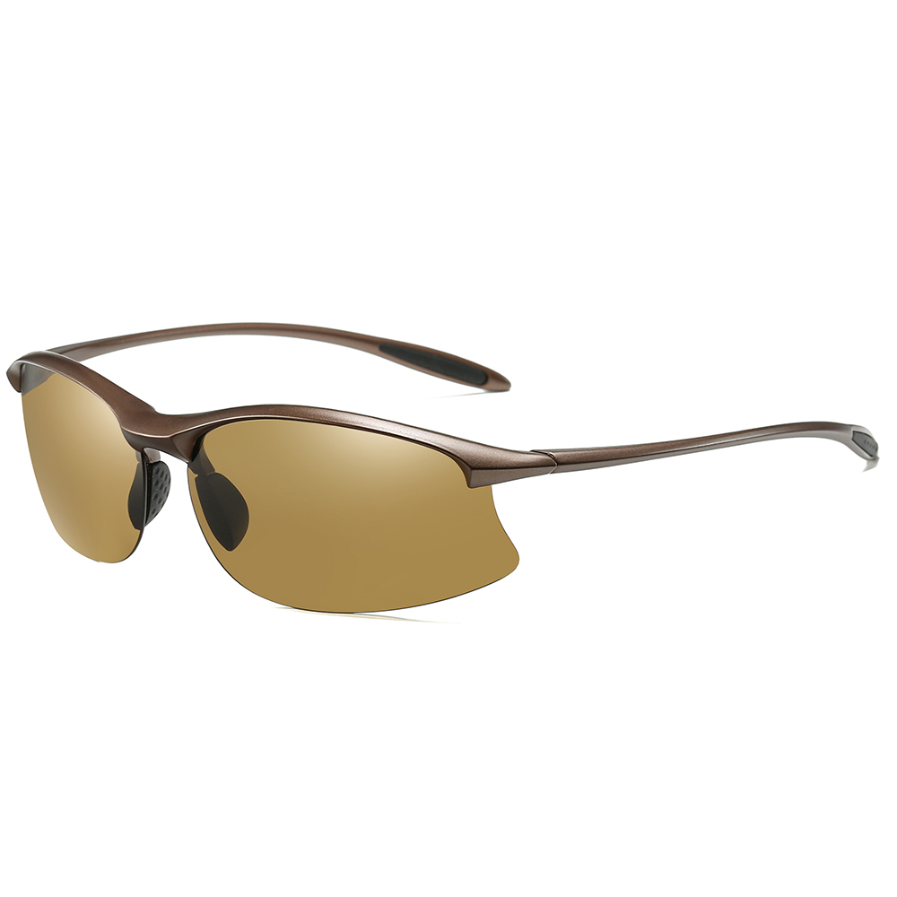 European Style Ultralight Hiking Sunglasses for Men Anti-glare Polarized Fishing Glasses Wholesale Womens TR90 Half-rim Sports Sunglass