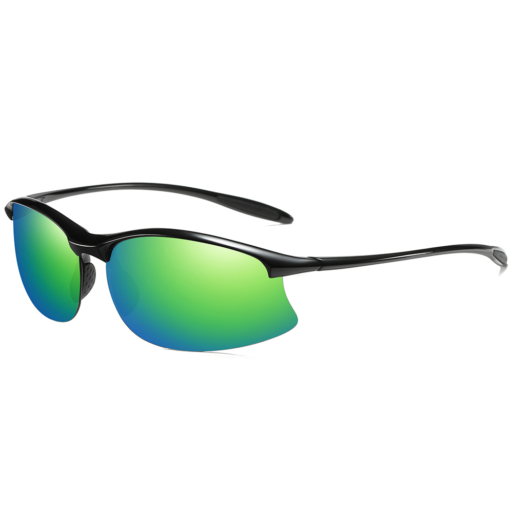 European Style Ultralight Hiking Sunglasses for Men Anti-glare Polarized Fishing Glasses Wholesale Womens TR90 Half-rim Sports Sunglass