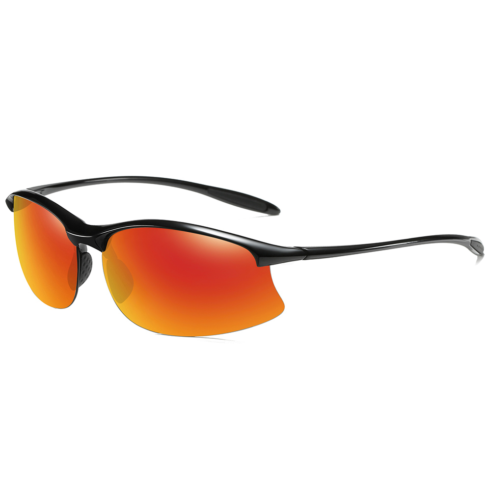 European Style Ultralight Hiking Sunglasses for Men Anti-glare Polarized Fishing Glasses Wholesale Womens TR90 Half-rim Sports Sunglass