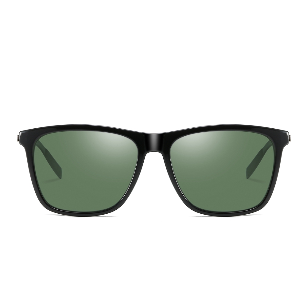 Wholesale His and Hers Matching Sunglasses for Couples Beach Vacation Shades Plastic Square Fashion Polarized Glasses with Aluminium Arms