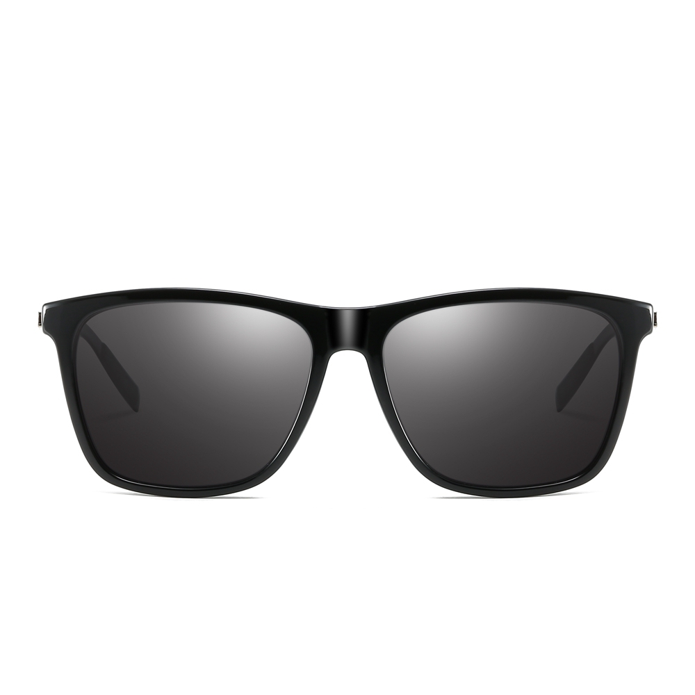 Wholesale His and Hers Matching Sunglasses for Couples Beach Vacation Shades Plastic Square Fashion Polarized Glasses with Aluminium Arms