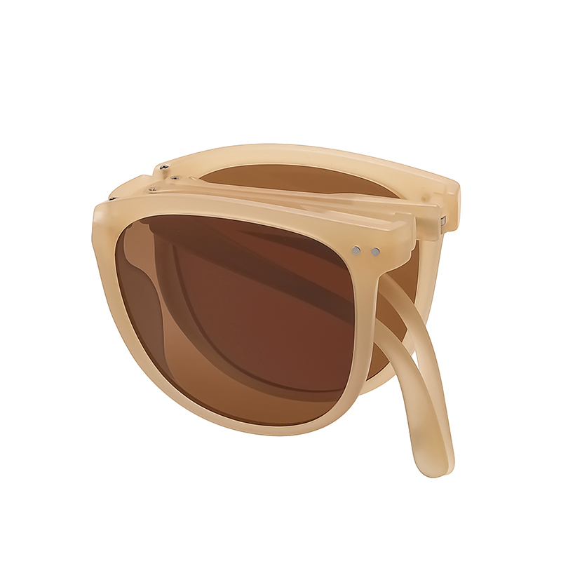 Cheap Wholesale Unisex Plastic Foldable Square Sunglasses for Summer Vacation Collapsible Folding Polarized Sun Glasses with Spring Hinges