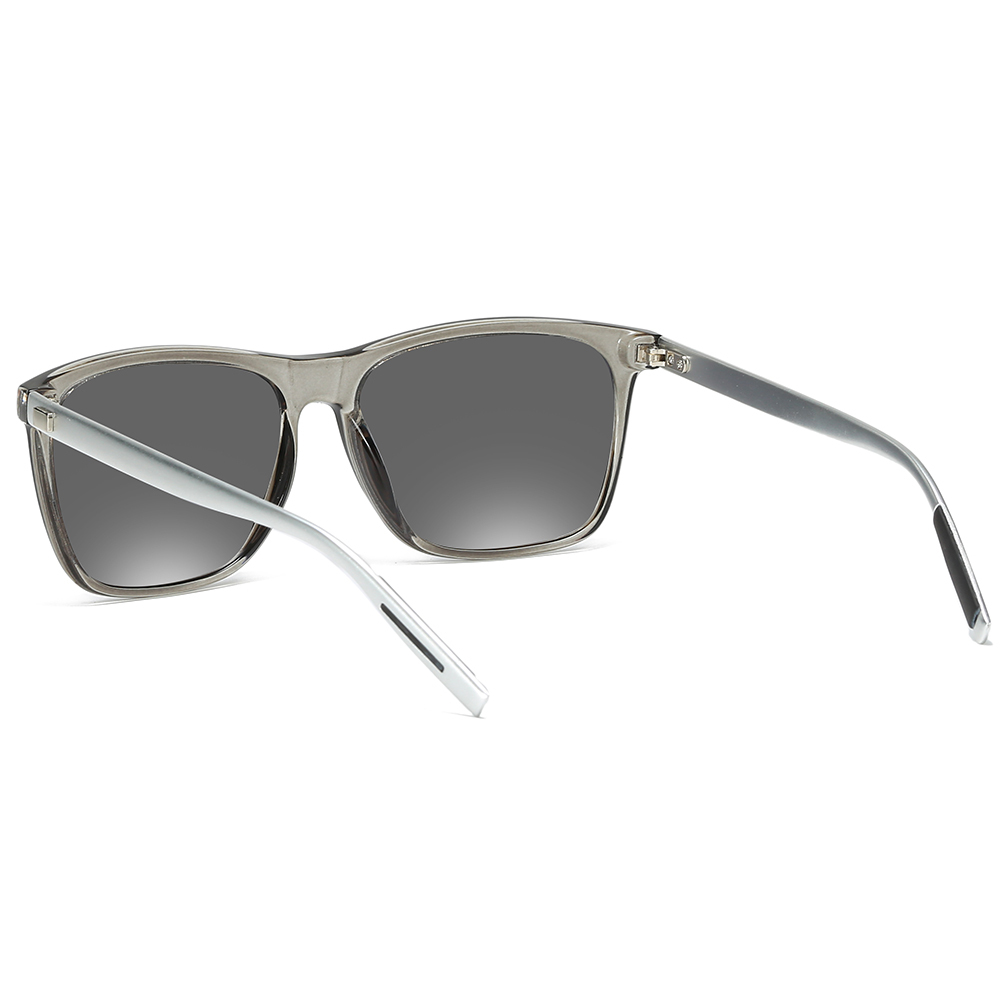 Wholesale His and Hers Matching Sunglasses for Couples Beach Vacation Shades Plastic Square Fashion Polarized Glasses with Aluminium Arms