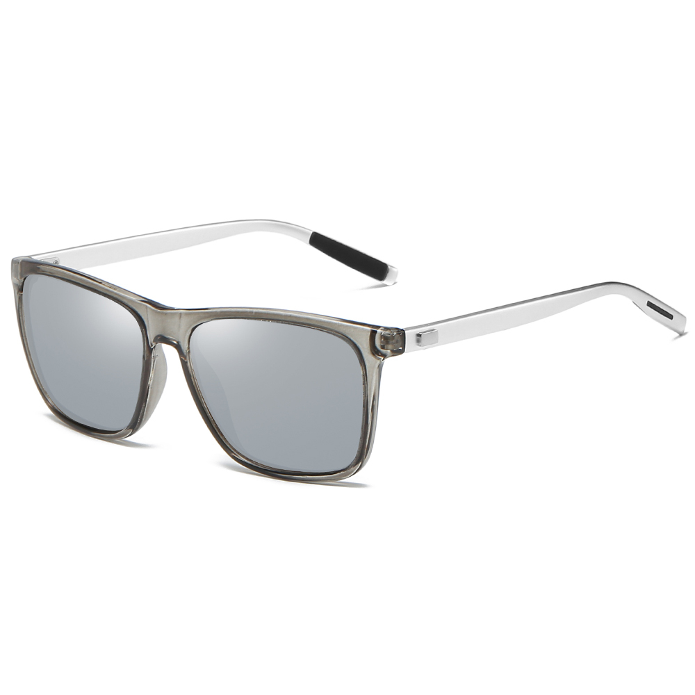 Wholesale His and Hers Matching Sunglasses for Couples Beach Vacation Shades Plastic Square Fashion Polarized Glasses with Aluminium Arms