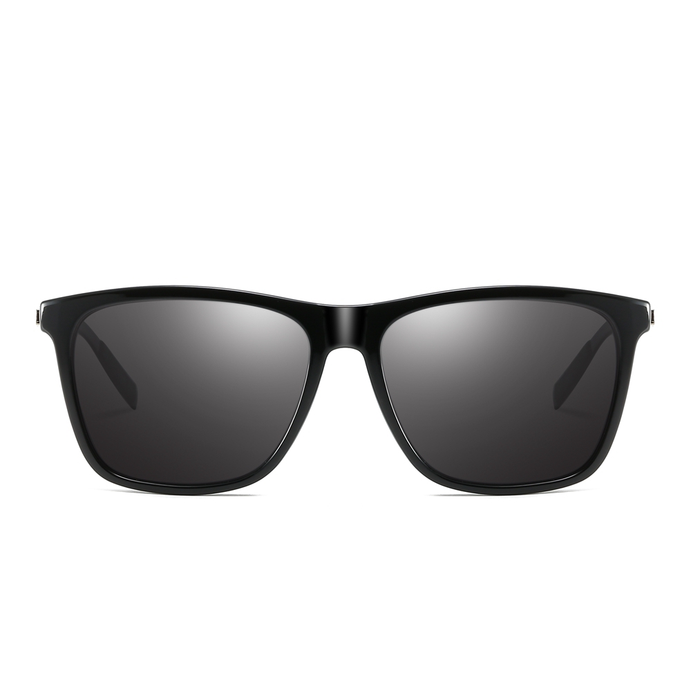 Wholesale His and Hers Matching Sunglasses for Couples Beach Vacation Shades Plastic Square Fashion Polarized Glasses with Aluminium Arms