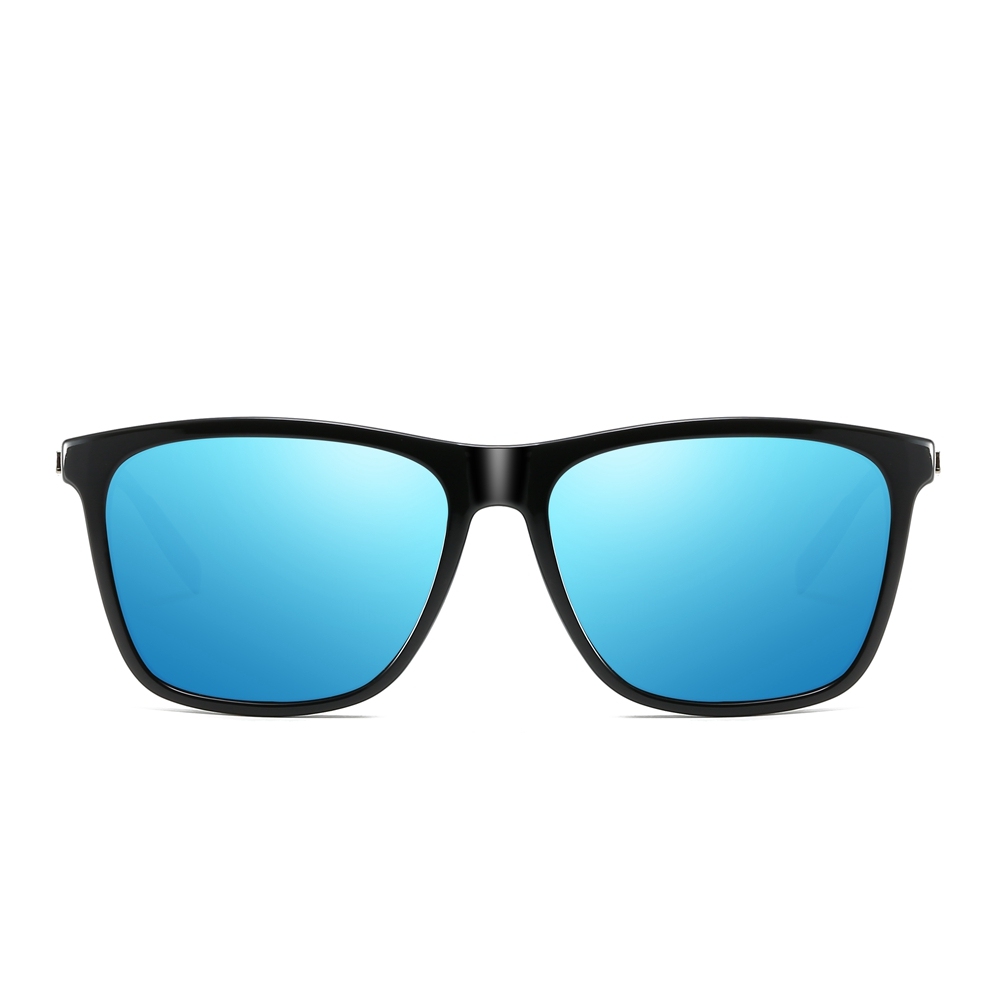 Wholesale His and Hers Matching Sunglasses for Couples Beach Vacation Shades Plastic Square Fashion Polarized Glasses with Aluminium Arms
