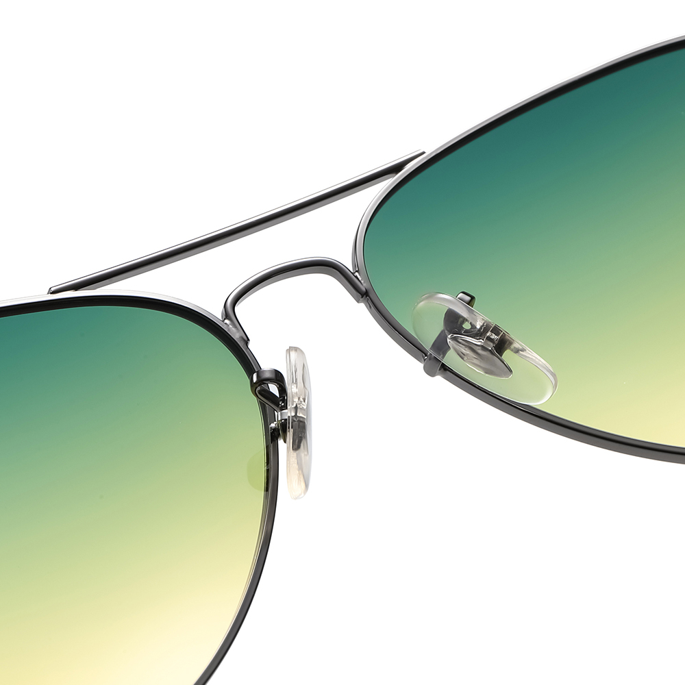 Wholesale Cheap Unisex Aviator Metal All-day Sunglasses to Reduce Glare at Day Night Vision Driving Glasses for Astigmatism Lights 3025
