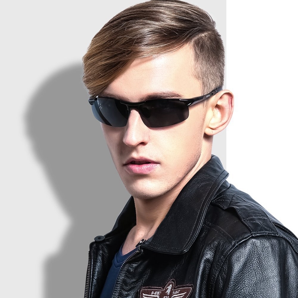 Custom Made Men's Outdoor Sports Polarized Sunglasses for Security Guards Sentry Active Sunglass Aluminum Basic Training Sun Glasses