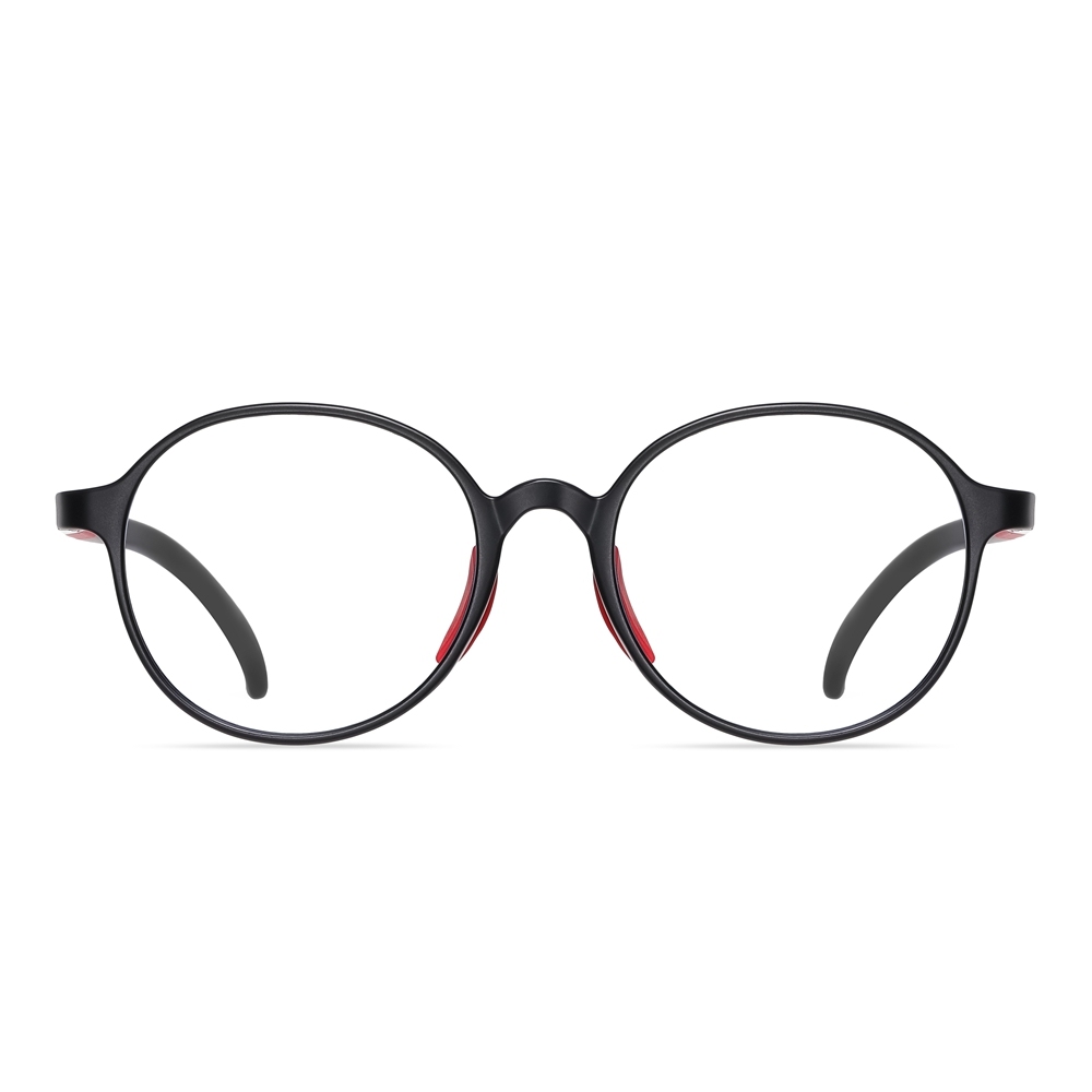 Wholesale Kids Durable TR90 Round Blue Light Blocking Glasses for Children Boys Girls Screen Time Protection with Flexible Spring Hinge