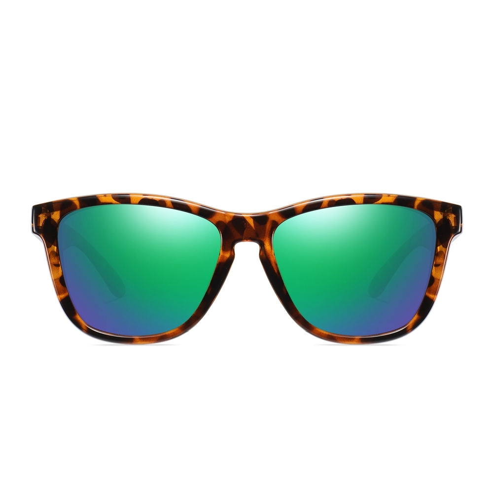 Wholesale Unisex Classic Pop Culture Sunglass Plastic Square Colorful Mirror Polarized Glasses Cheap Custom Promotional Sunglasses with Logo