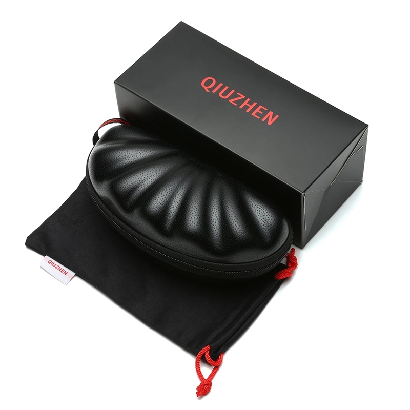 Ready Stock Large Sport Sunglasses Case with Lanyard Zip Organizer Travel Custom Logo Eyewear Packaging Box PU Leather EVA Storage