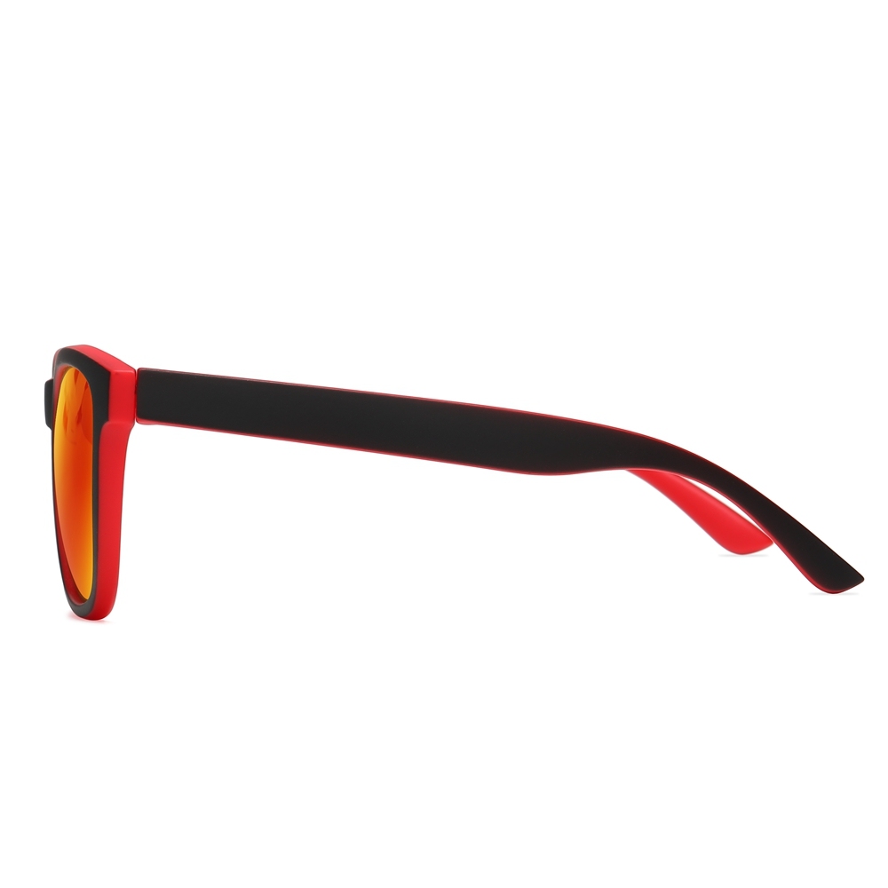Wholesale Unisex Classic Pop Culture Sunglass Plastic Square Colorful Mirror Polarized Glasses Cheap Custom Promotional Sunglasses with Logo