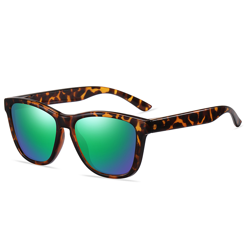 Wholesale Unisex Classic Pop Culture Sunglass Plastic Square Colorful Mirror Polarized Glasses Cheap Custom Promotional Sunglasses with Logo