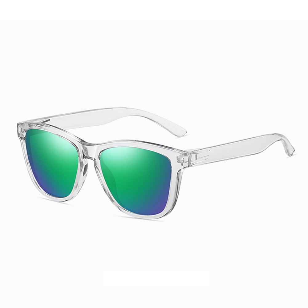 Wholesale Unisex Classic Pop Culture Sunglass Plastic Square Colorful Mirror Polarized Glasses Cheap Custom Promotional Sunglasses with Logo
