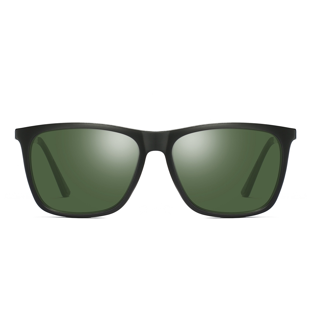 Ready Made Men's High Street Sunglasses for Women Plastic Square Casual Sunglass Car Driving Polarized Glasses with Spring Aluminum Legs