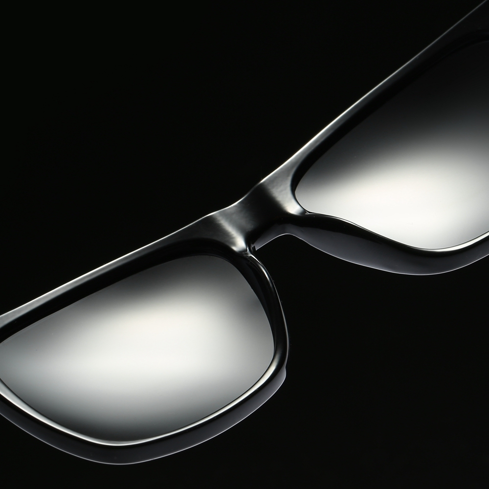 Ready Made Men's High Street Sunglasses for Women Plastic Square Casual Sunglass Car Driving Polarized Glasses with Spring Aluminum Legs