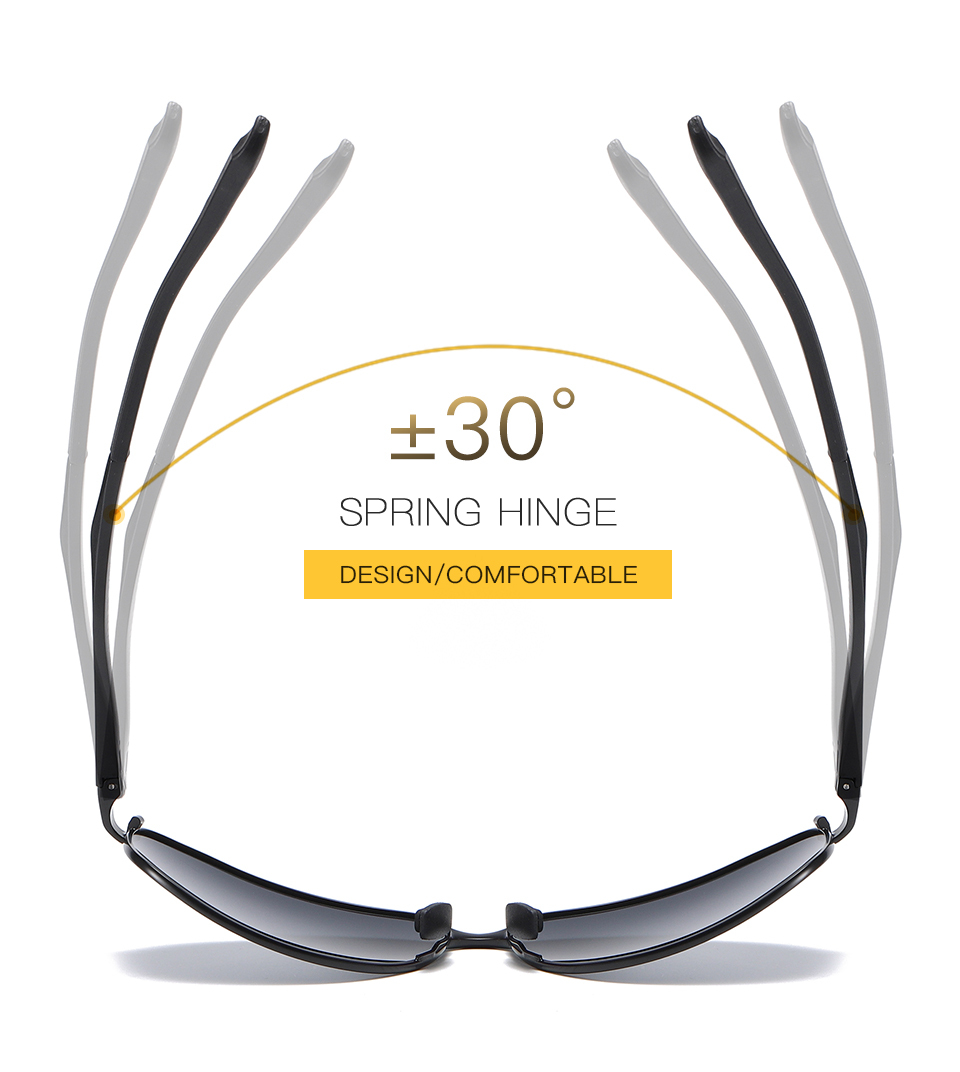 Wholesale Durable Metal Wrap Around Sports Oval Sunglasses for Men's Affordable Polarized Driving Glasses Full Frame with Aluminum Temples