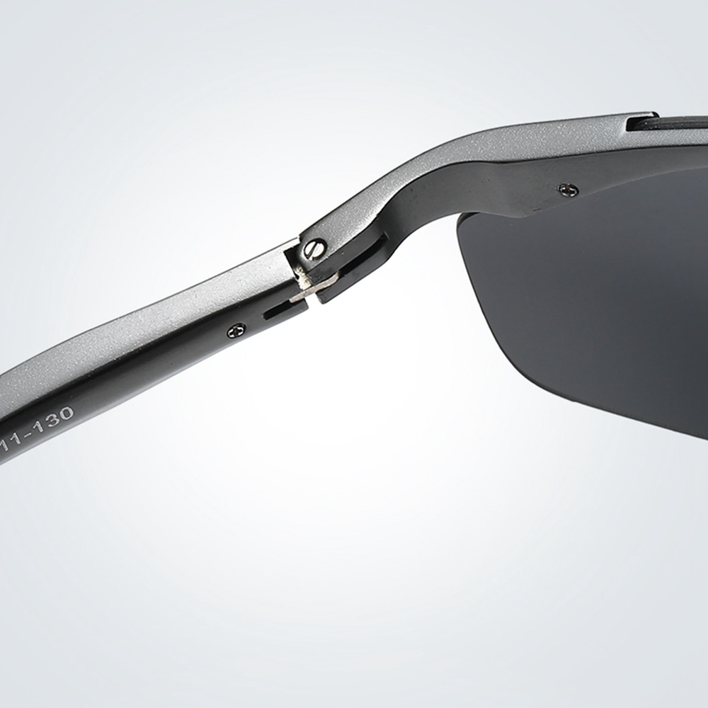 Custom Engraving Laser Billet Aluminum Sports Polarized Sunglasses for Camping Men‘s Athlete Cross Country Running Glasses with Logo