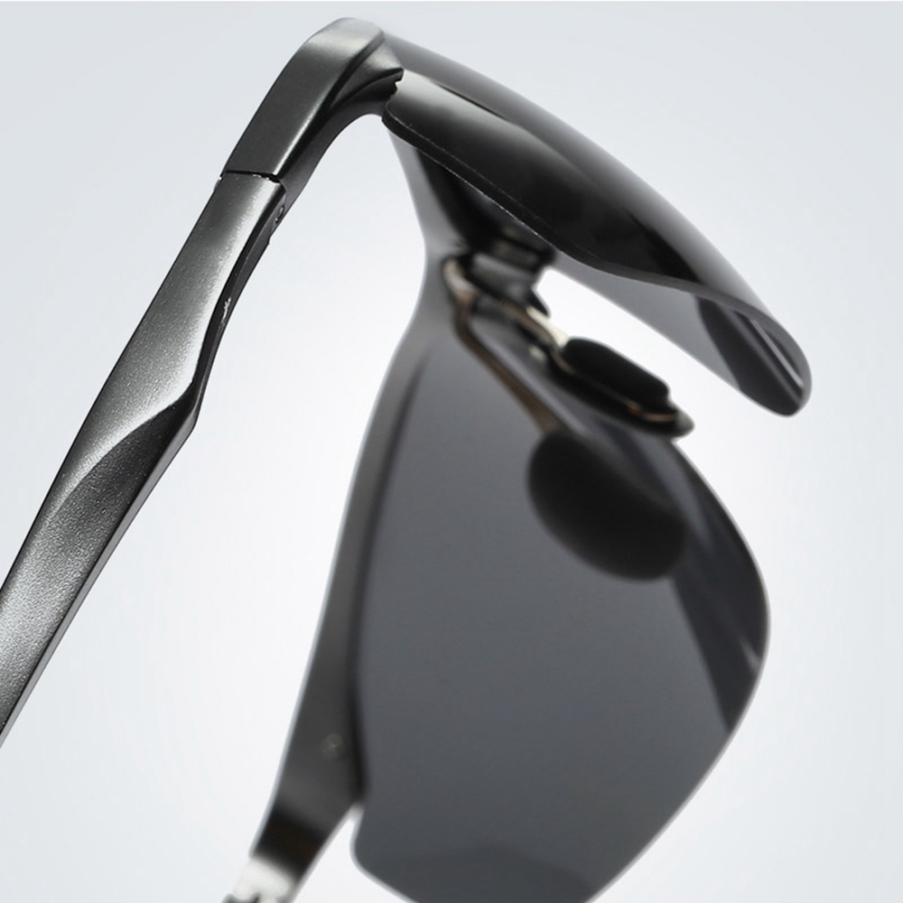 Custom Engraving Laser Billet Aluminum Sports Polarized Sunglasses for Camping Men‘s Athlete Cross Country Running Glasses with Logo