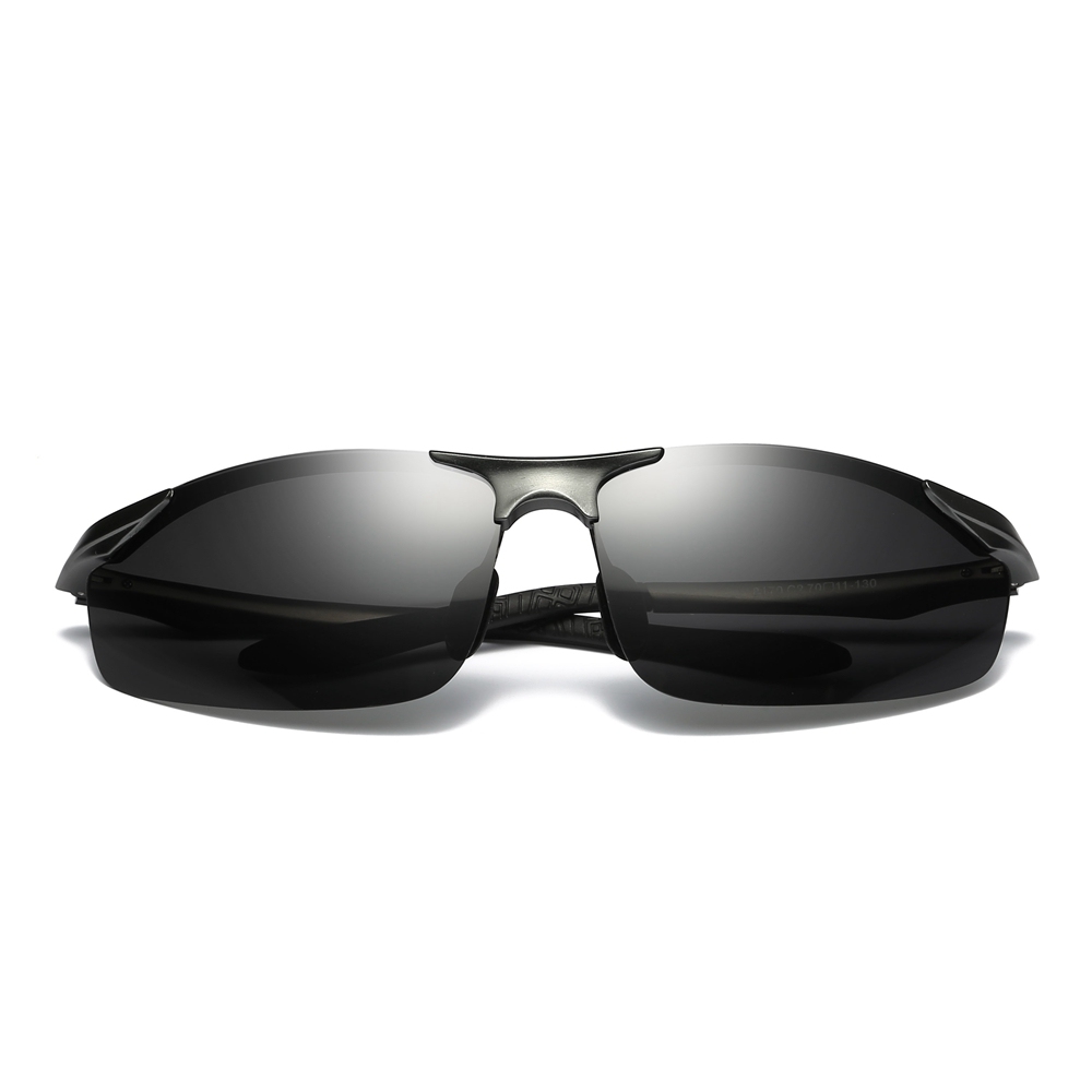 Custom Engraving Laser Billet Aluminum Sports Polarized Sunglasses for Camping Men‘s Athlete Cross Country Running Glasses with Logo