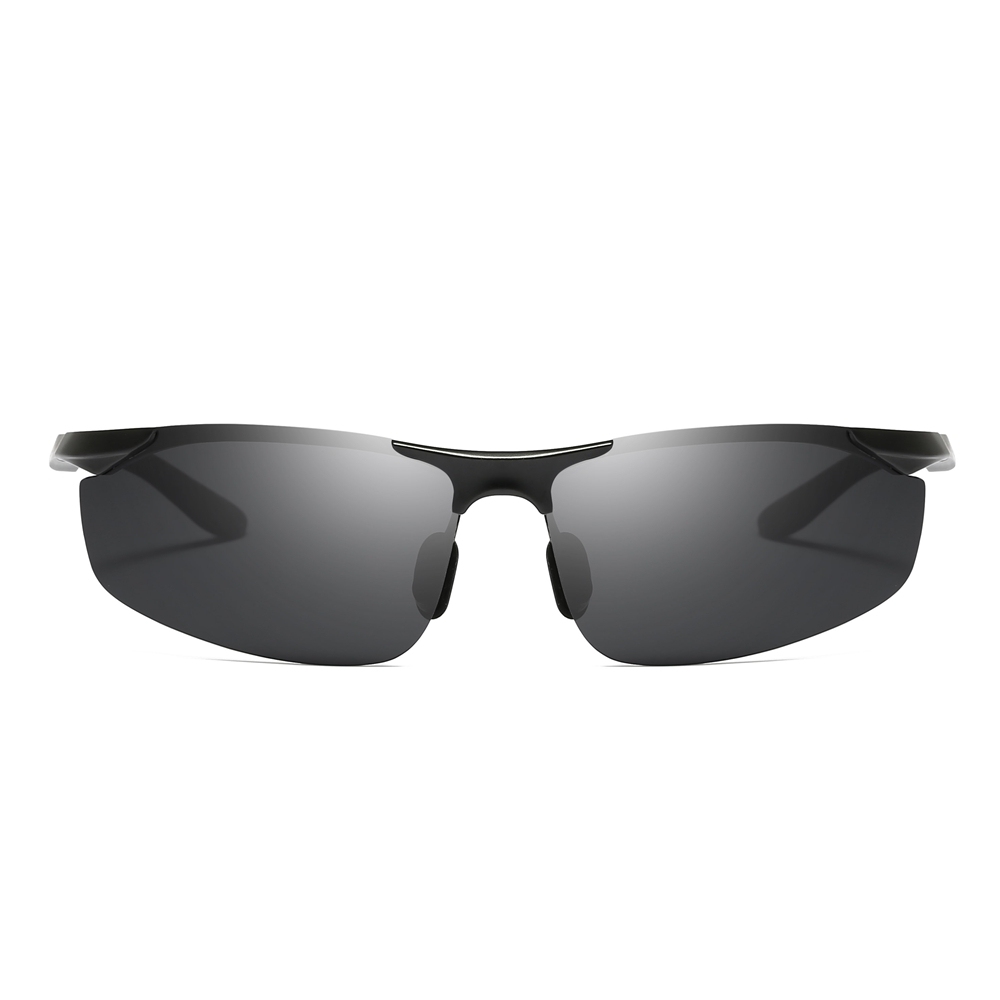 Custom Engraving Laser Billet Aluminum Sports Polarized Sunglasses for Camping Men‘s Athlete Cross Country Running Glasses with Logo