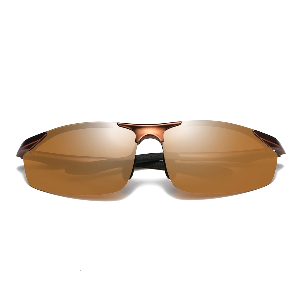 Custom Engraving Laser Billet Aluminum Sports Polarized Sunglasses for Camping Men‘s Athlete Cross Country Running Glasses with Logo