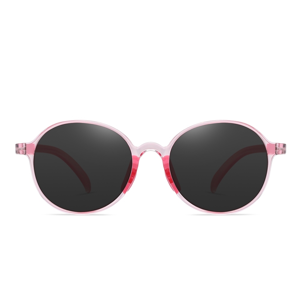 Ready Made Children's Round Sunglasses for Boys Girls TR90 Flexible Cute Circle Shape Sunglass Bulk Buy Kids UV Protection Polarized Glasses