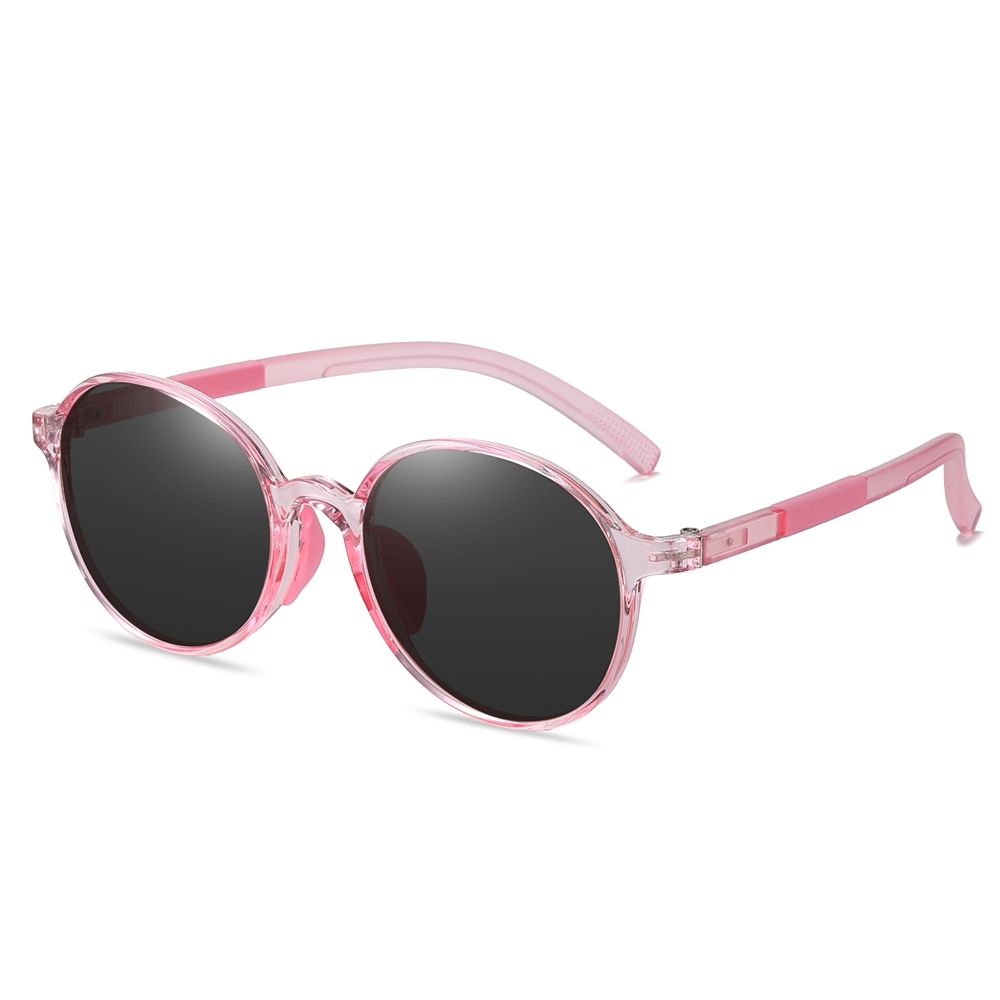 Ready Made Children's Round Sunglasses for Boys Girls TR90 Flexible Cute Circle Shape Sunglass Bulk Buy Kids UV Protection Polarized Glasses