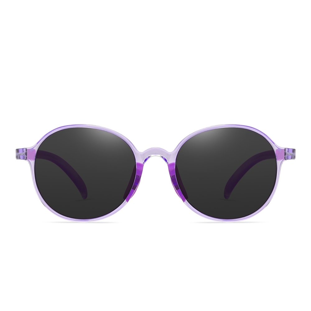 Ready Made Children's Round Sunglasses for Boys Girls TR90 Flexible Cute Circle Shape Sunglass Bulk Buy Kids UV Protection Polarized Glasses