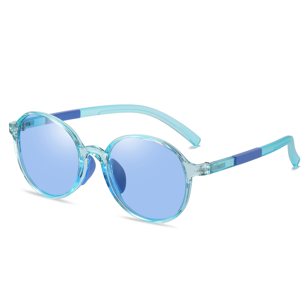 Ready Made Children's Round Sunglasses for Boys Girls TR90 Flexible Cute Circle Shape Sunglass Bulk Buy Kids UV Protection Polarized Glasses