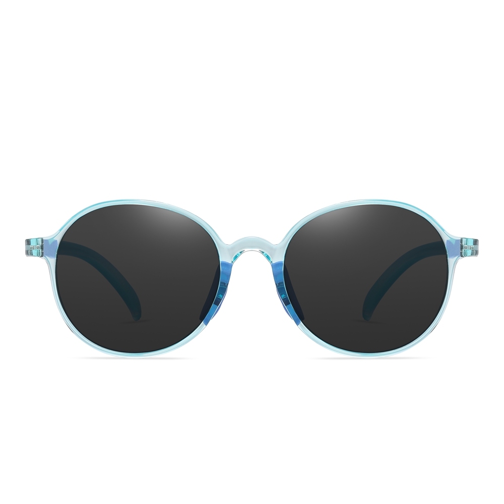Ready Made Children's Round Sunglasses for Boys Girls TR90 Flexible Cute Circle Shape Sunglass Bulk Buy Kids UV Protection Polarized Glasses