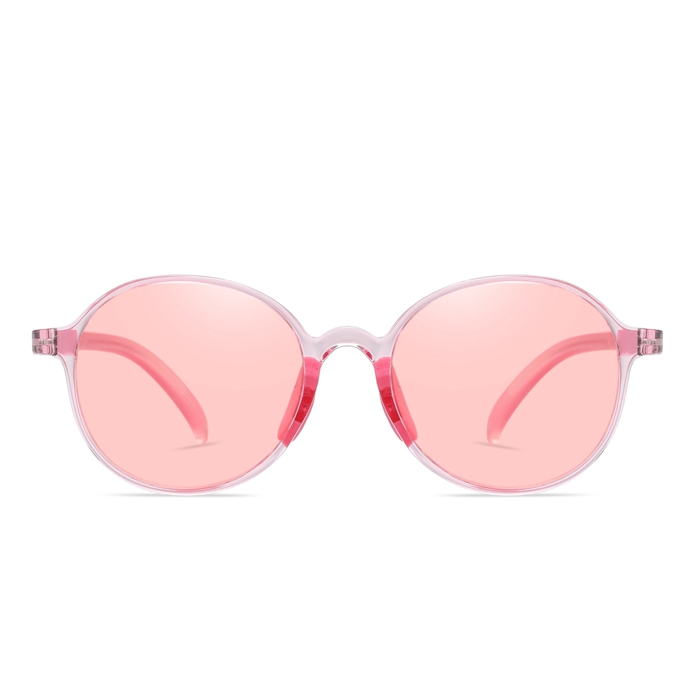 Ready Made Children's Round Sunglasses for Boys Girls TR90 Flexible Cute Circle Shape Sunglass Bulk Buy Kids UV Protection Polarized Glasses
