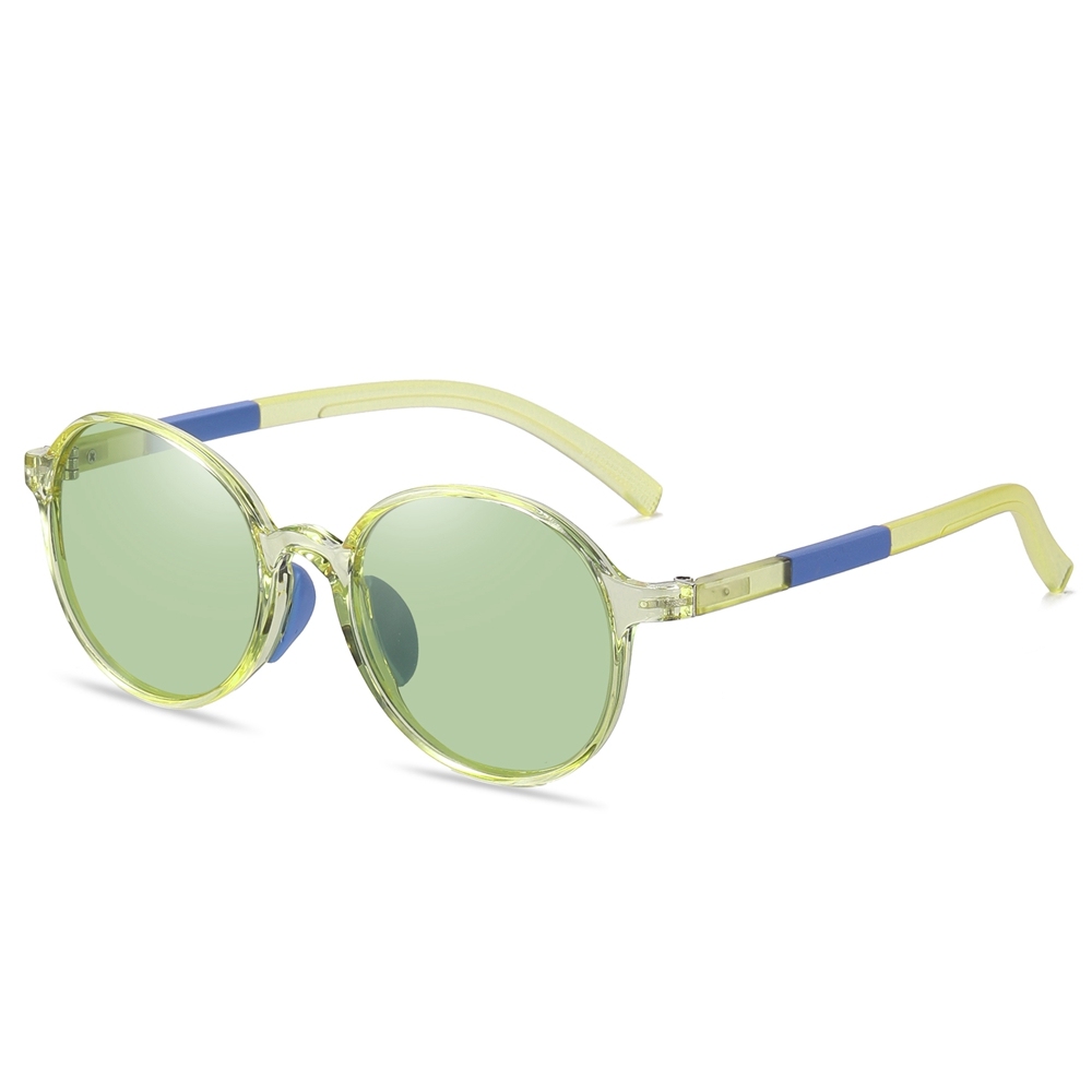 Ready Made Children's Round Sunglasses for Boys Girls TR90 Flexible Cute Circle Shape Sunglass Bulk Buy Kids UV Protection Polarized Glasses