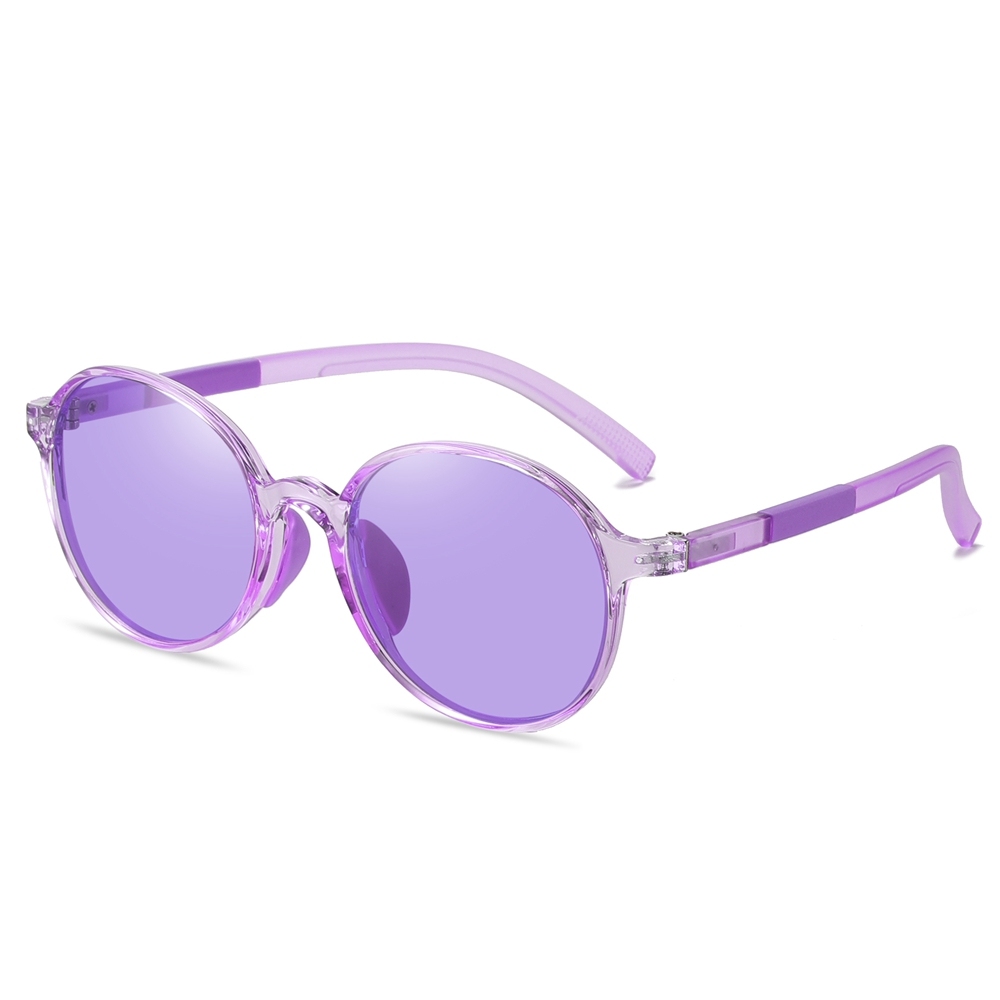 Ready Made Children's Round Sunglasses for Boys Girls TR90 Flexible Cute Circle Shape Sunglass Bulk Buy Kids UV Protection Polarized Glasses