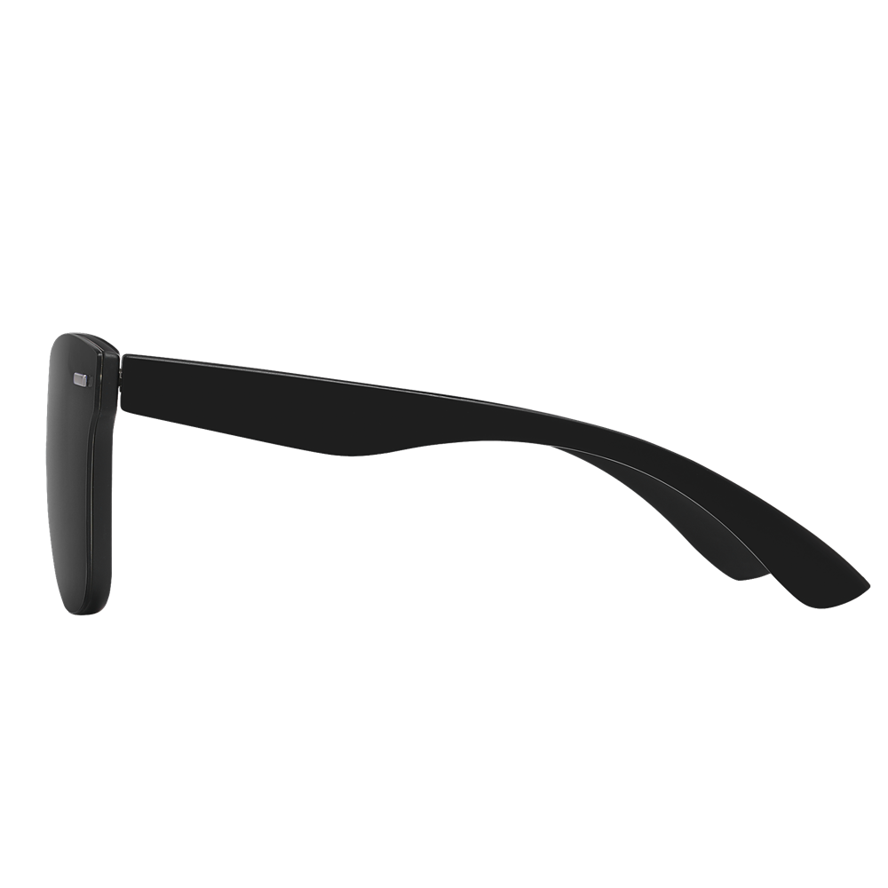 Custom Men's Horn Rimmed Square One Lens Polarized Sunglasses for Wedding Favors Womens Rimless Wayfarer Mirrored Mono Sunglass with Logo