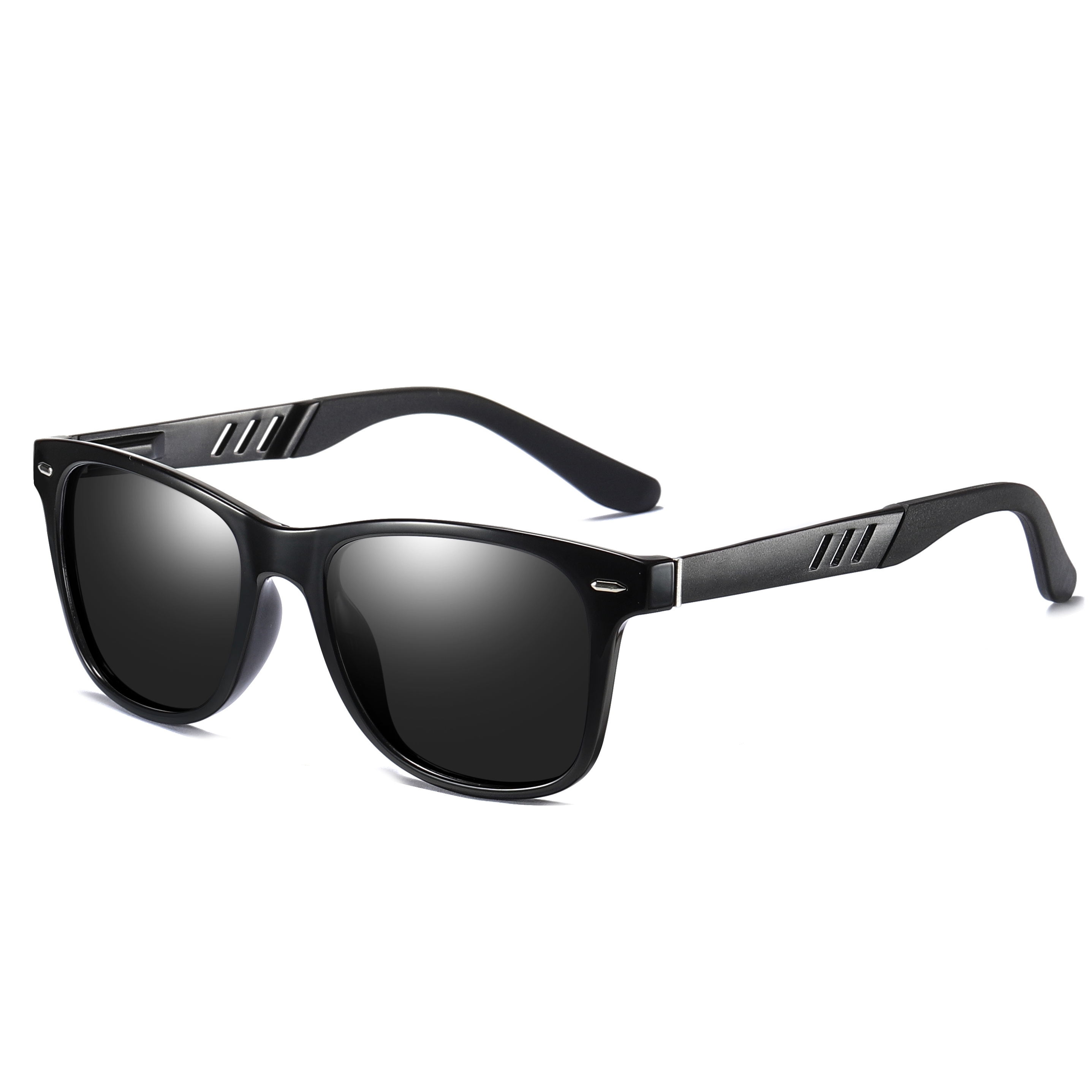 Men's TR90 Horn Rim Hipster Sunglasses UV Protection Polarized Driving Glasses Custom Logo Ladies Square Wayfarer Sunglass for Sale Online
