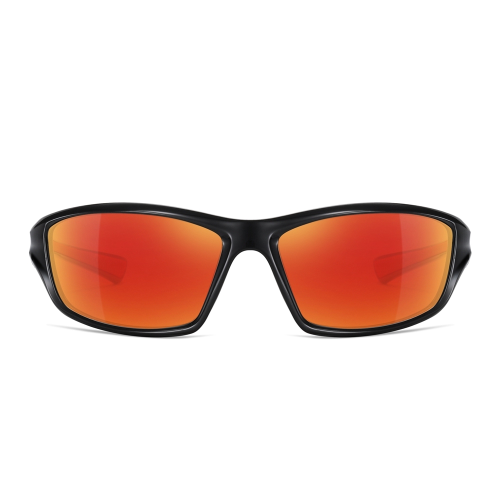 Custom Made Injection Plastic Curved Sports Sunglass Men's TR90 Wrap Around Sunglasses for Running Polarized Glasses Wholesale Online