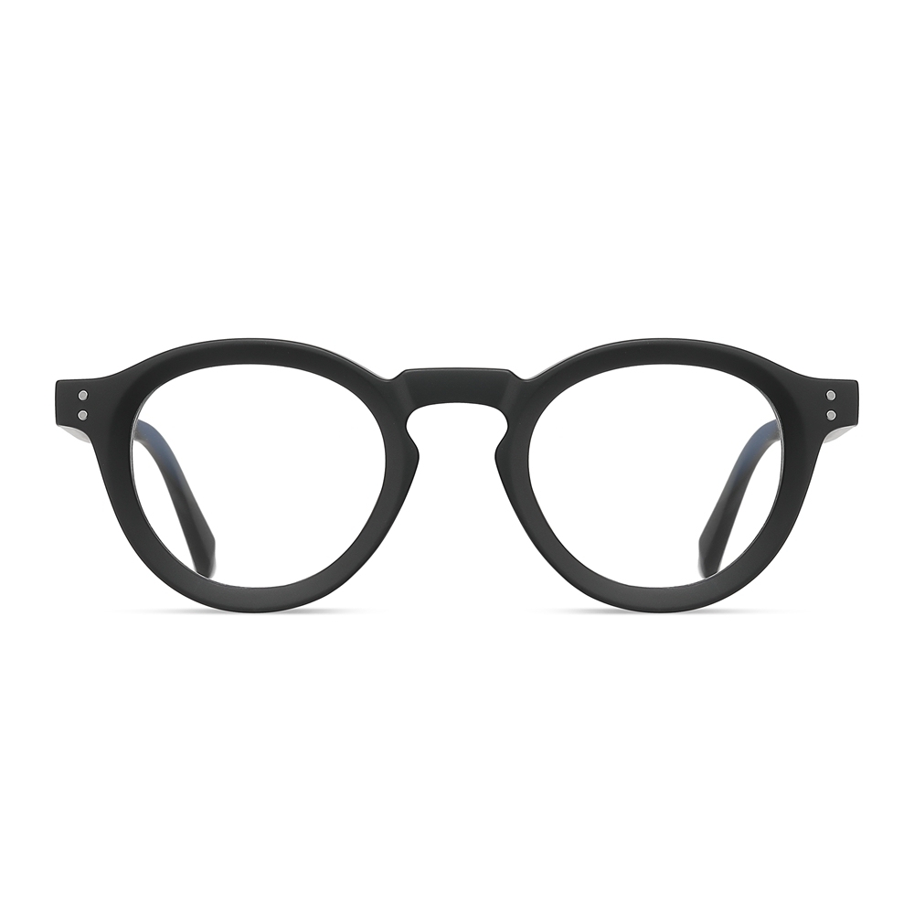 Wholesale Plastic Crown Panto Non-prescription Clear Glasses for Men Women Unprescribed Anti Blue Light Glasses Retro Fake Eyeglasses Online