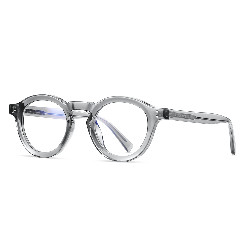 Wholesale Plastic Crown Panto Non-prescription Clear Glasses for Men Women Unprescribed Anti Blue Light Glasses Retro Fake Eyeglasses Online