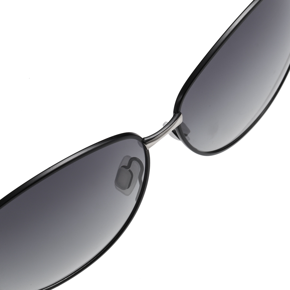 Wholesale Luxury Designer Two Tone Fork Oval Sunglasses for Women Retro Fashion Metal Polarized Glasses with Rhinestones to Decorate on Side