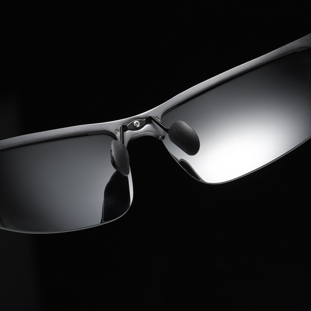 Wholesale Mens Semi-rimless Wrap Around Sports Sunglass Aluminium Metal Polarized Running Glasses Lightweight Discovery Adventures Sunglasses