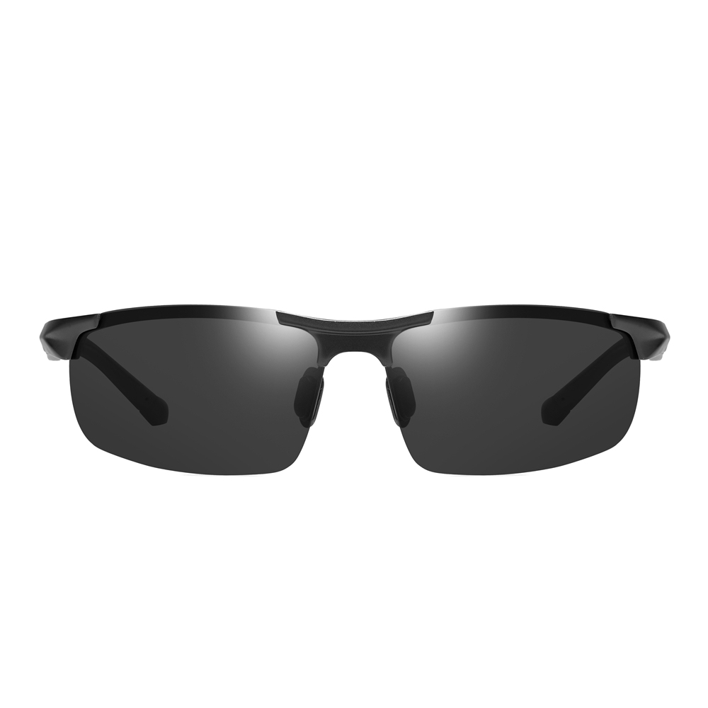 Wholesale Mens Semi-rimless Wrap Around Sports Sunglass Aluminium Metal Polarized Running Glasses Lightweight Discovery Adventures Sunglasses