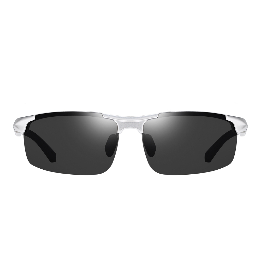 Wholesale Mens Semi-rimless Wrap Around Sports Sunglass Aluminium Metal Polarized Running Glasses Lightweight Discovery Adventures Sunglasses