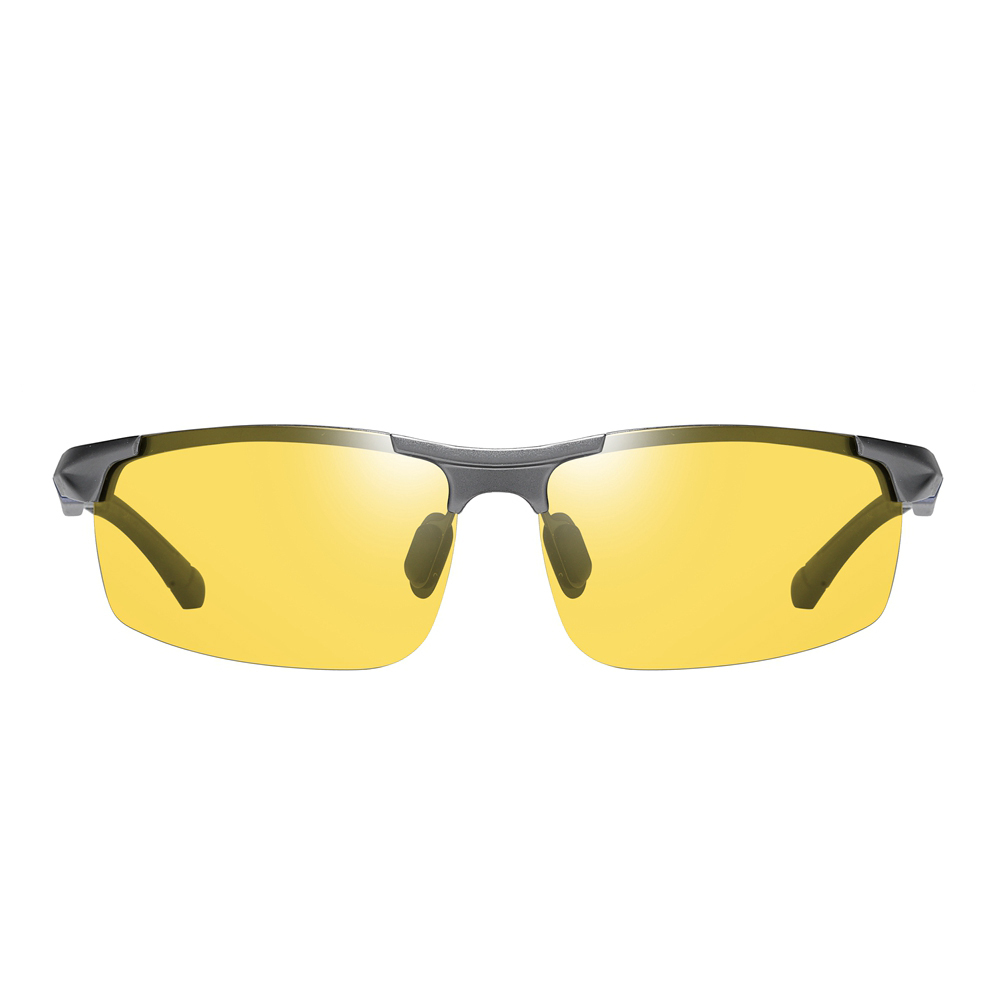 Wholesale Mens Semi-rimless Wrap Around Sports Sunglass Aluminium Metal Polarized Running Glasses Lightweight Discovery Adventures Sunglasses