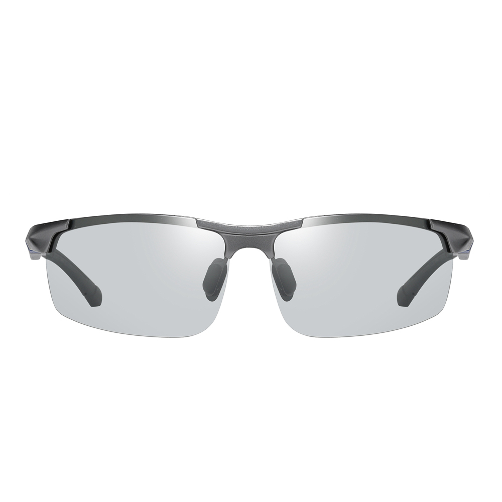 Wholesale Mens Semi-rimless Wrap Around Sports Sunglass Aluminium Metal Polarized Running Glasses Lightweight Discovery Adventures Sunglasses