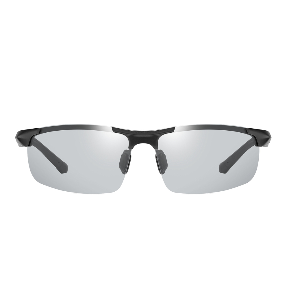 Wholesale Mens Semi-rimless Wrap Around Sports Sunglass Aluminium Metal Polarized Running Glasses Lightweight Discovery Adventures Sunglasses