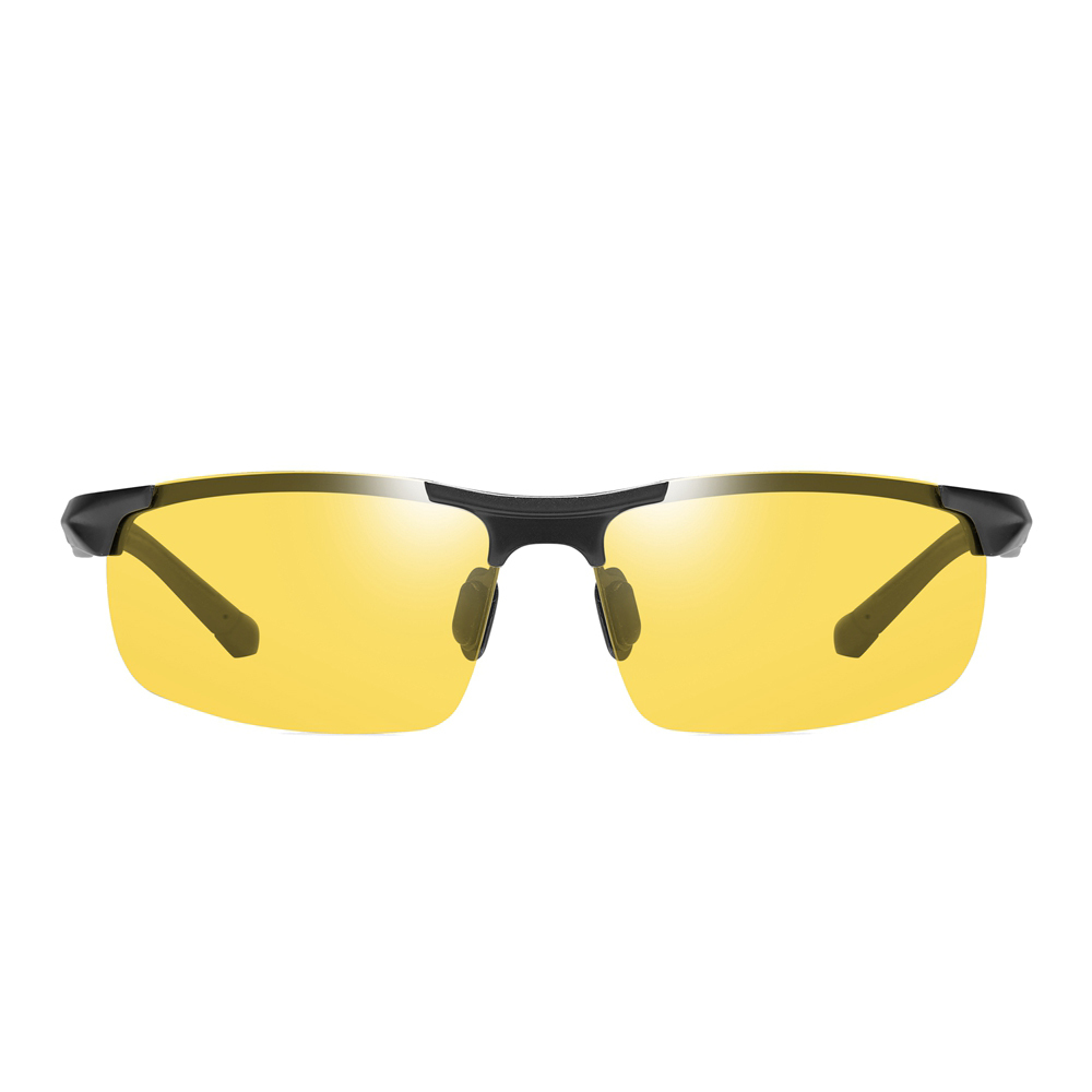 Wholesale Mens Semi-rimless Wrap Around Sports Sunglass Aluminium Metal Polarized Running Glasses Lightweight Discovery Adventures Sunglasses